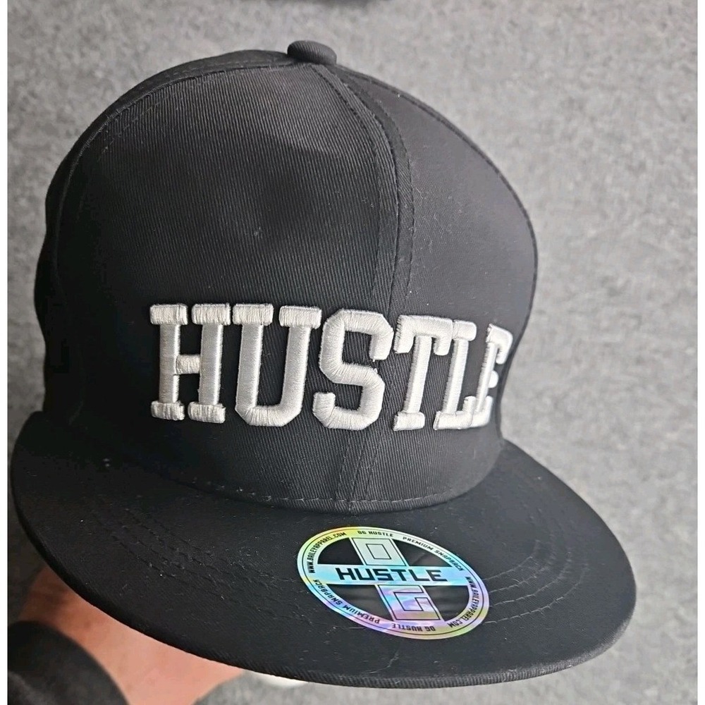 OG Hustle Snapback Baseball Cap Black And Silver.‎ Brand New Never Worn